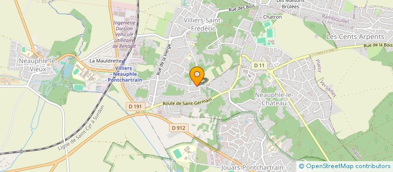 localisation de l'entreprise CHC MANUTENTION à VILLIERS-SAINT-FREDERIC