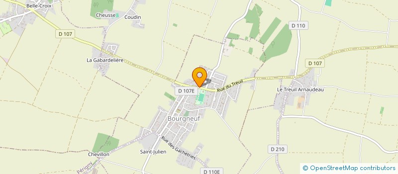 localisation de l'entreprise CHC MENUISERIE  BOURGNEUF