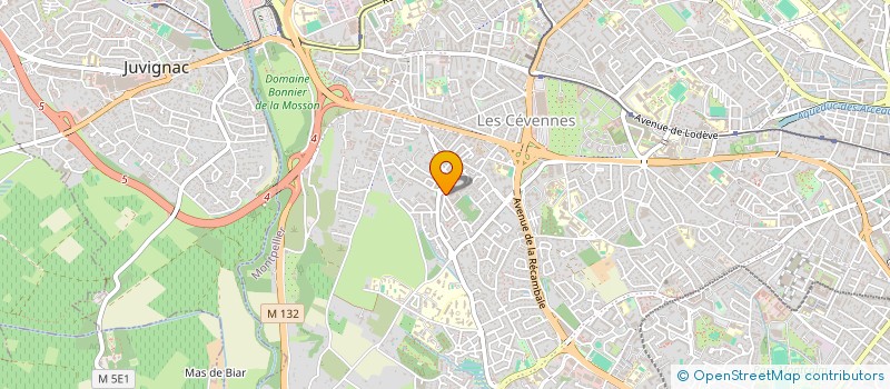 localisation de l'entreprise CHC PATRIMOINE à MONTPELLIER