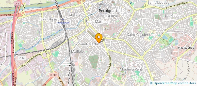 localisation de l'entreprise CHCC  PERPIGNAN