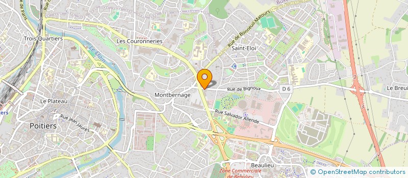 localisation de l'entreprise CHCP à POITIERS