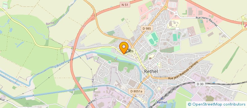 localisation de l'entreprise CHD DES ISLES  RETHEL