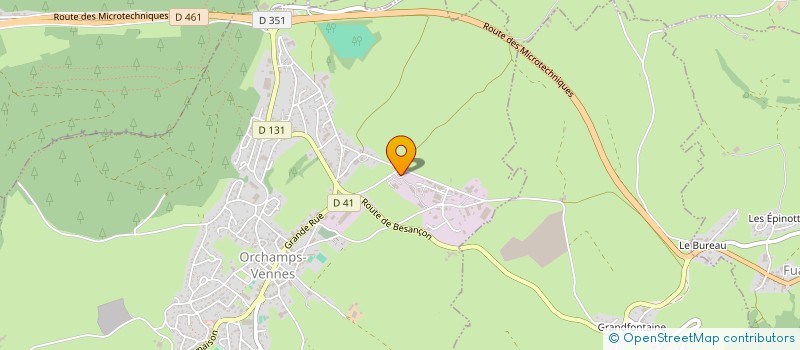 localisation de l'entreprise CHD IMMOBILIER 9 à ORCHAMPS-VENNES