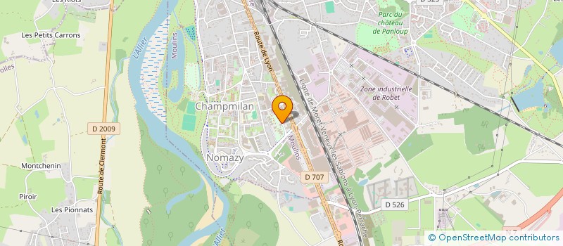 localisation de l'entreprise CHD MOULINS  BOURBON-L'ARCHAMBAULT