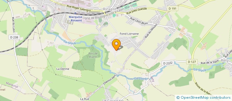 localisation de l'entreprise CHDC à RINXENT