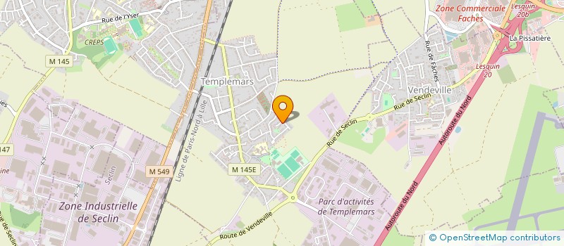 localisation de l'entreprise CHDF  TEMPLEMARS