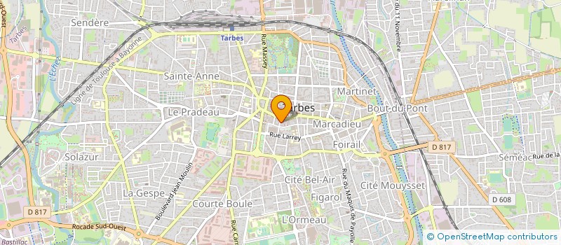 localisation de l'entreprise CHDP  TARBES