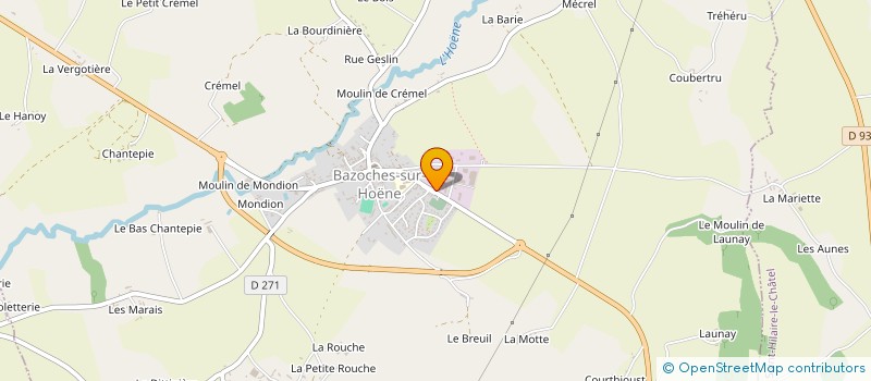 localisation de l'entreprise CHDS à BAZOCHES-SUR-HOENE
