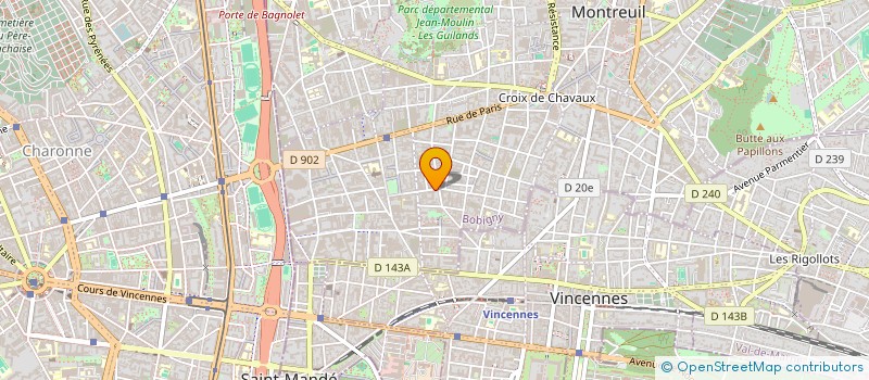 localisation de l'entreprise CHDS HOLDING  MONTREUIL