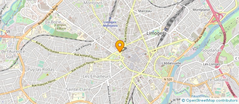 localisation de l'entreprise CHE INDEPT NOTAIRE CORREZE CREUSE HTE V à LIMOGES