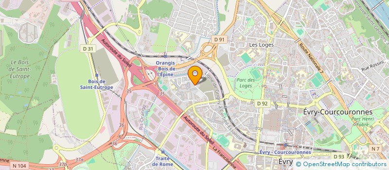 localisation de l'entreprise CHEAN.T.D  EVRY-COURCOURONNES