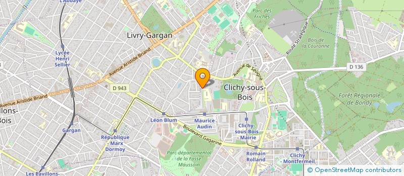 localisation de l'entreprise CHEAP CONCEPT PUB à CLICHY-SOUS-BOIS