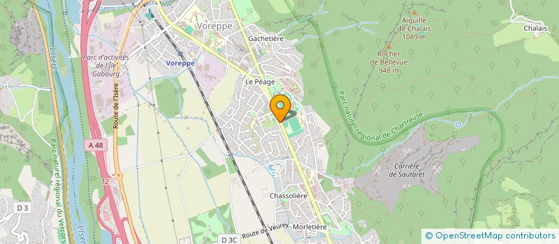 localisation de l'entreprise CHEBBA ENTRETIEN  VOREPPE