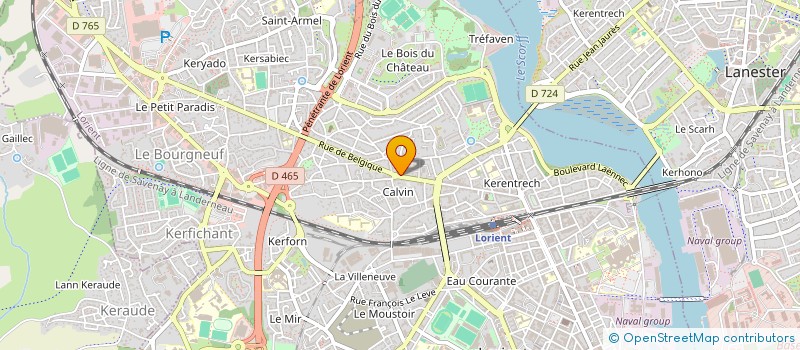 localisation de l'entreprise CHECA à LORIENT