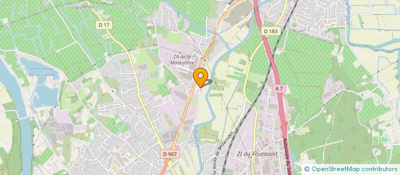 localisation de l'entreprise CHECCONI à COURTHEZON