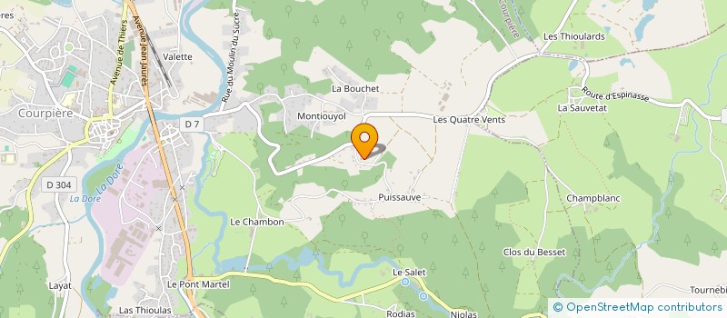 localisation de l'entreprise CHECHES à COURPIERE