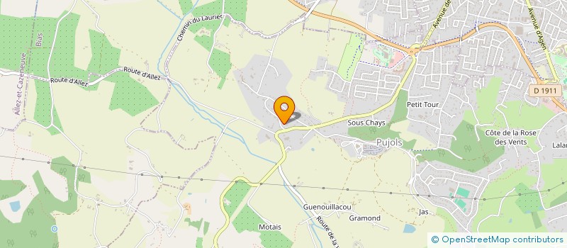 localisation de l'entreprise CHECK POINT  PUJOLS