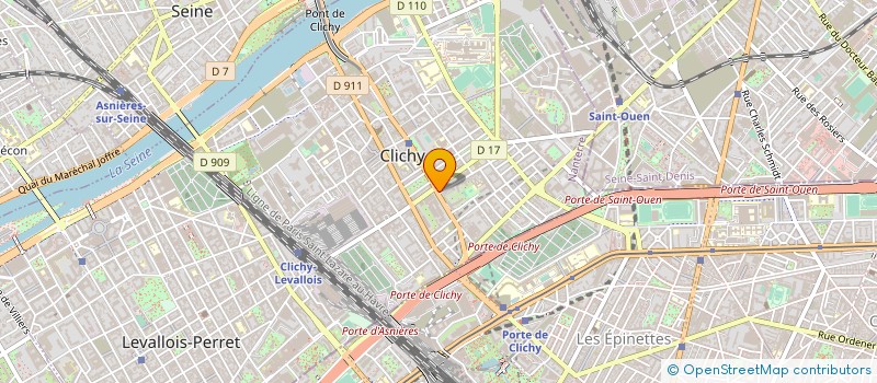localisation de l'entreprise CHECKFLOW à CLICHY