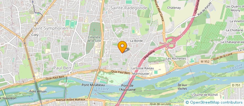 localisation de l'entreprise CHECOLAS  TOURS