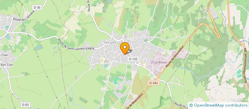 localisation de l'entreprise CHECOT INVEST &CO  TALUYERS