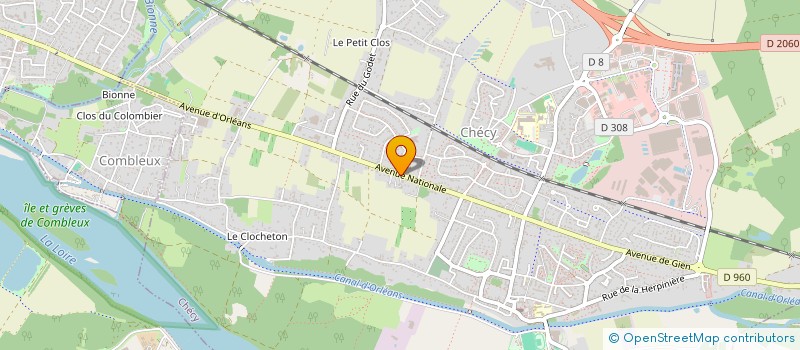 localisation de l'entreprise CHECY CARAVANNES SARL à CHECY