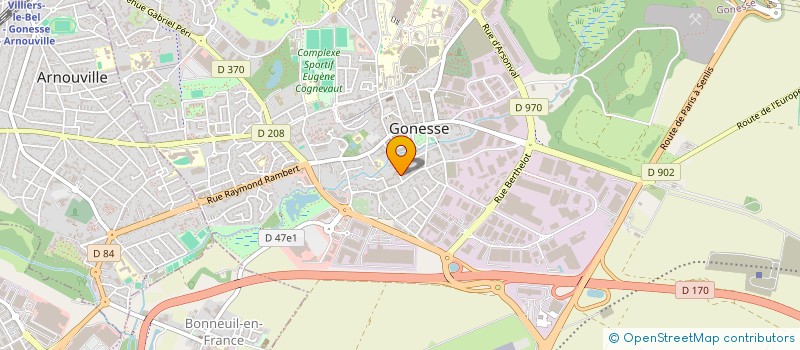 localisation de l'entreprise CHEDDAR'LING à GONESSE