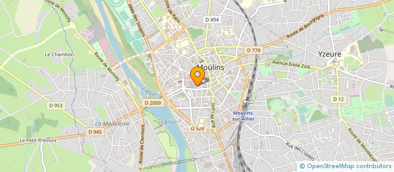 localisation de l'entreprise CHEDE à MOULINS