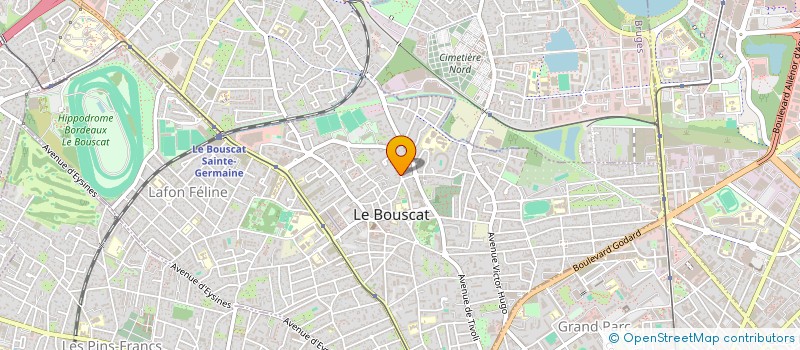 localisation de l'entreprise CHEESE HUB  LE BOUSCAT