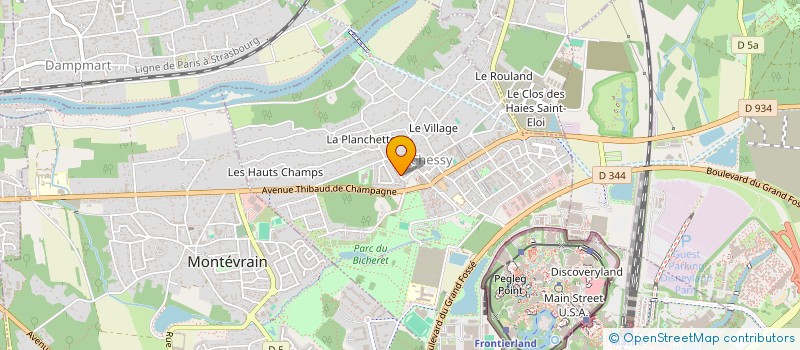 localisation de l'entreprise CHEF HUGUES OUVRARD CONSULTING à CHESSY