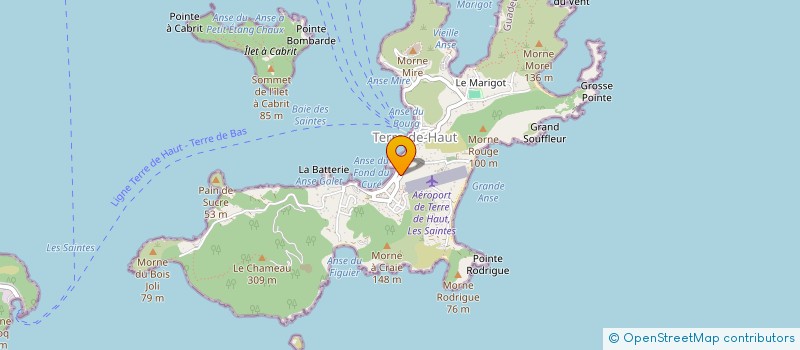 localisation de l'entreprise CHEF TRAITEUR LES SAINTES à TERRE-DE-HAUT
