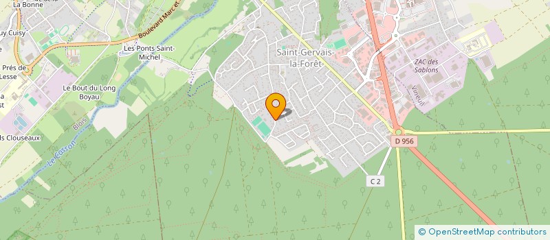 localisation de l'entreprise CHEFDOR  SAINT-GERVAIS-LA-FORET