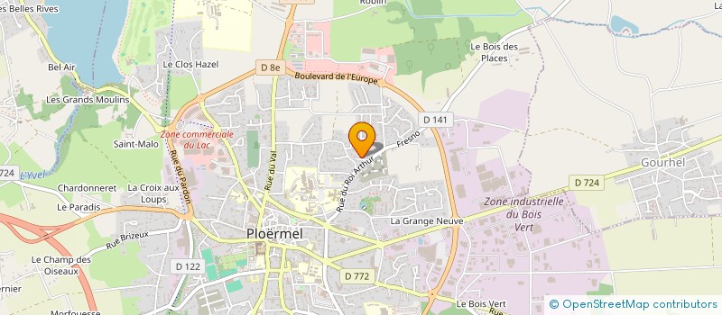 localisation de l'entreprise CHEFDOR PLOMBERIE CHAUFFAGE  PLOERMEL