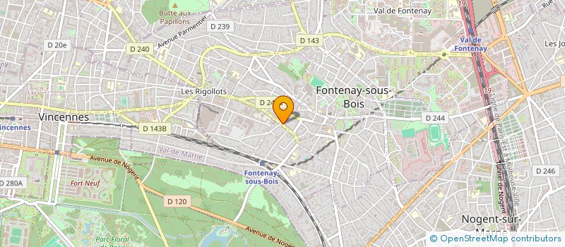 localisation de l'entreprise CHEFEVENT à FONTENAY-SOUS-BOIS