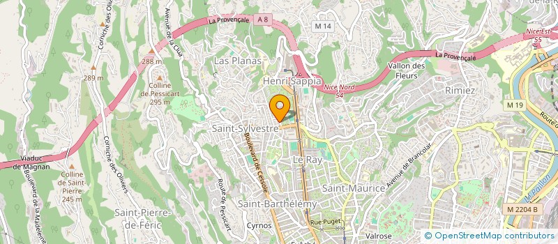 localisation de l'entreprise CHEFIMMOBILIERE à NICE