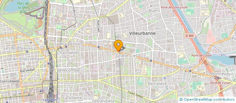 localisation de l'entreprise CHEGABSON  VILLEURBANNE
