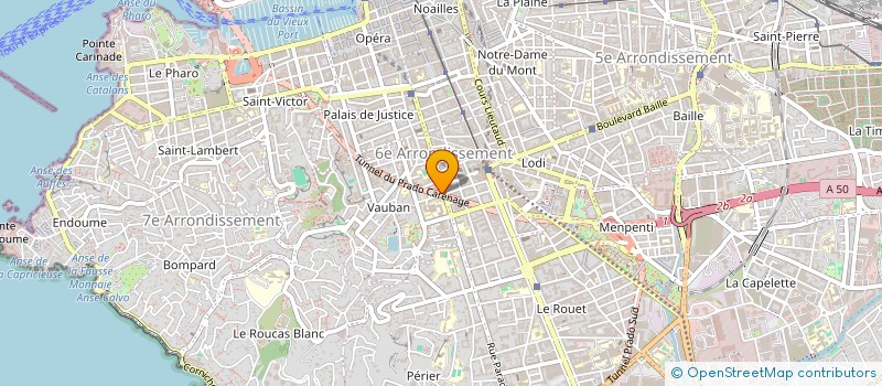 localisation de l'entreprise CHEGUEVATOV à MARSEILLE 6EME