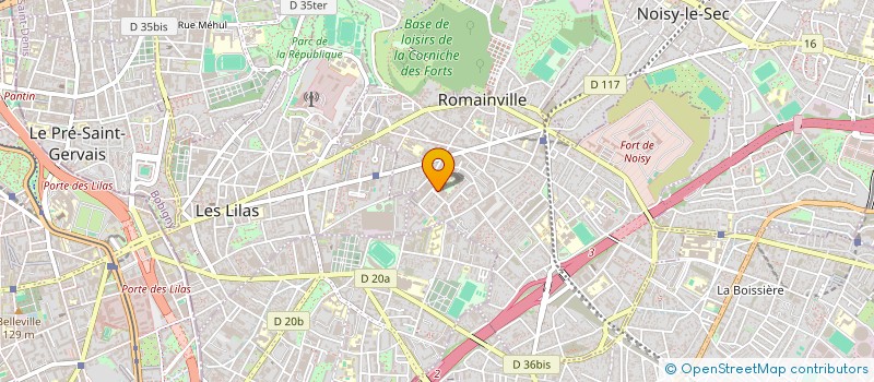 localisation de l'entreprise CHEICK SERVICES à ROMAINVILLE