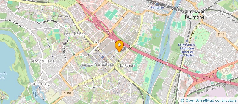 localisation de l'entreprise CHEK SPORT  CERGY