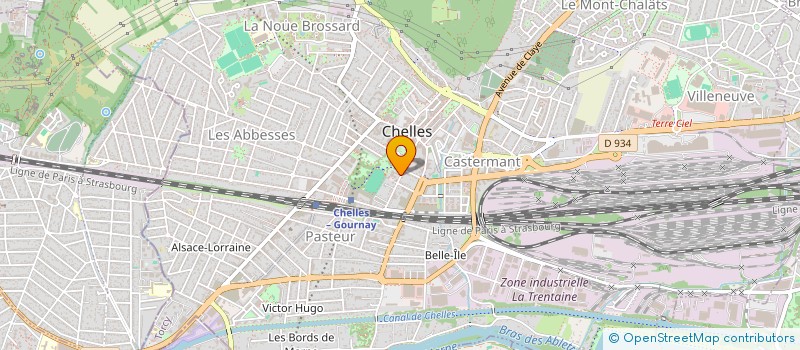 localisation de l'entreprise CHEL'LOISIRS à CHELLES