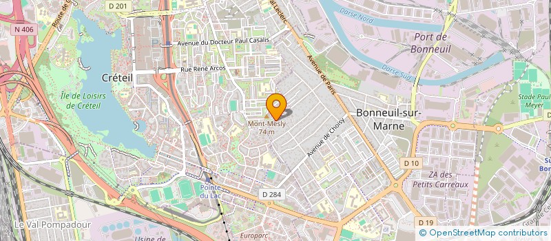 localisation de l'entreprise CHELBER  CRETEIL