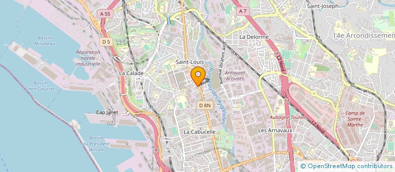 localisation de l'entreprise CHELBI à MARSEILLE