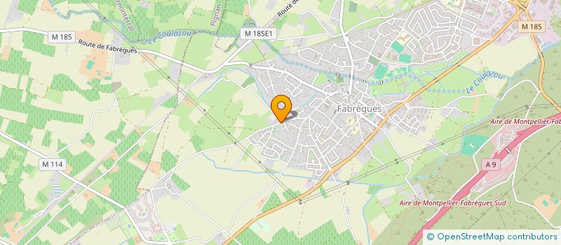 localisation de l'entreprise CHELEO  FABREGUES