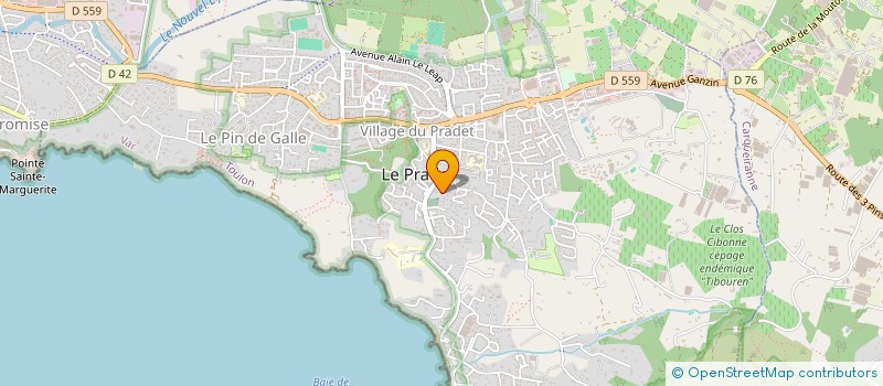 localisation de l'entreprise CHELFER  LE PRADET