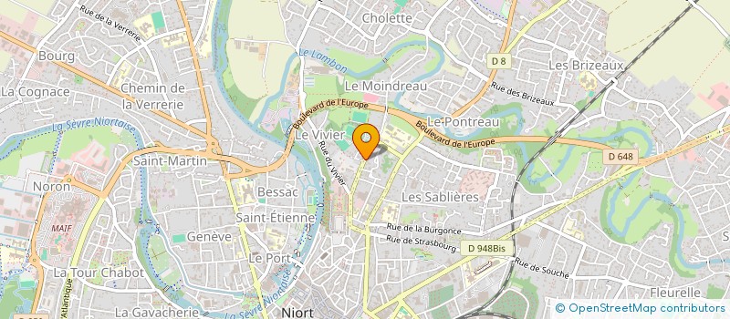 localisation de l'entreprise CHELFI PEINTURE  NIORT