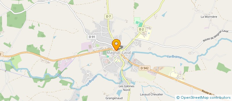 localisation de l'entreprise CHELING à MAGNAC-LAVAL