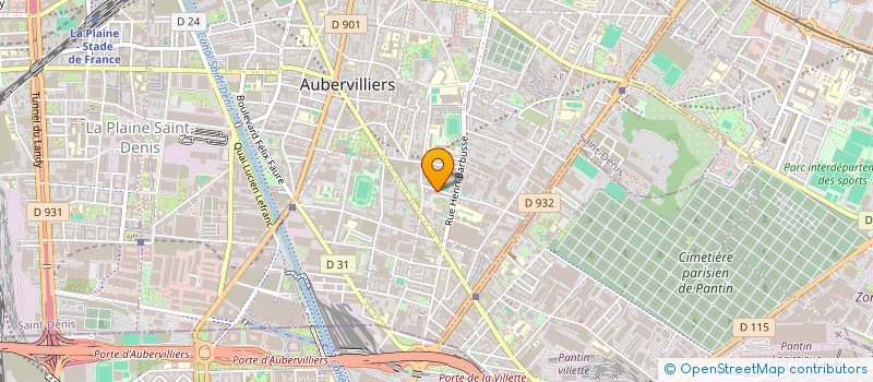 localisation de l'entreprise CHELLA à AUBERVILLIERS