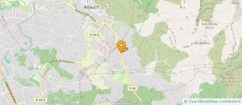 localisation de l'entreprise CHELLES PRESSING à ALLAUCH