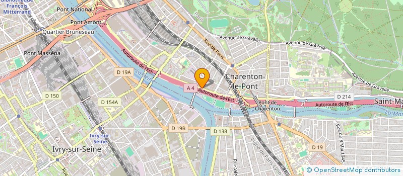 localisation de l'entreprise CHELLES RIVIERE  CHARENTON-LE-PONT