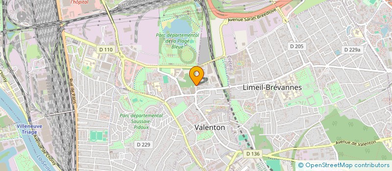 localisation de l'entreprise CHELLES STE EXPL PARKING à VALENTON