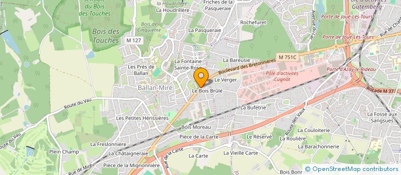 localisation de l'entreprise CHELMI  BALLAN-MIRE